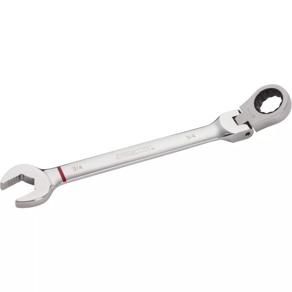 3/4" Channellock Standard 12-Point Ratcheting Combination Flex-Head Wrench 320684