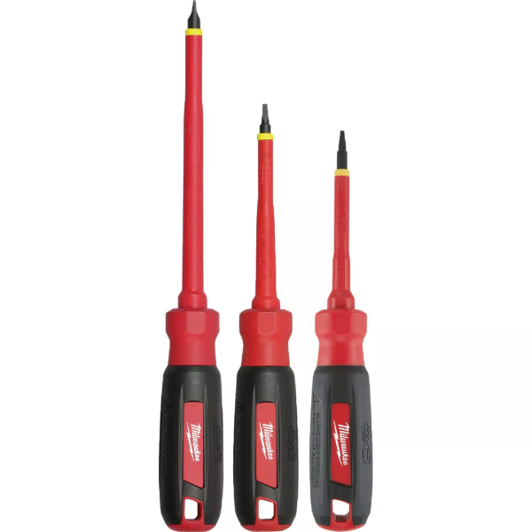 Milwaukee 1000V Insulated Screwdriver 3 Piece Set 48-22-2203