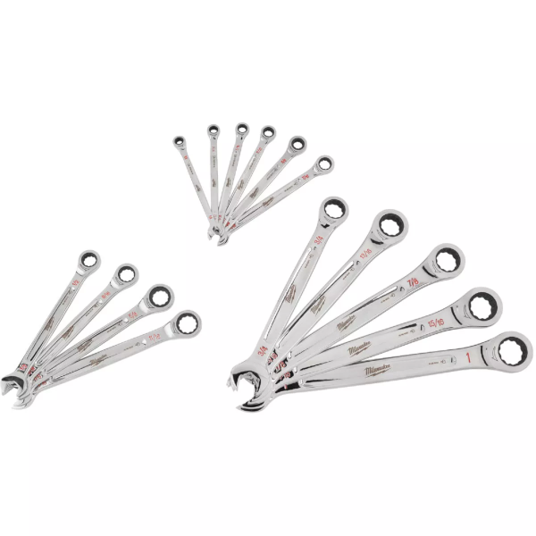 Milwaukee Standard 12-Point Ratcheting Combination Wrench 7 Pc. Set 48-22-9416