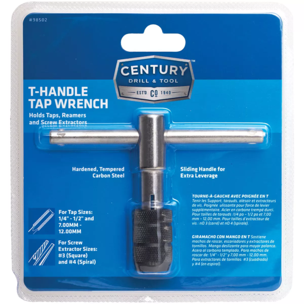 1/4" To 1/2" Century T-Handle Tap Wrench 98502