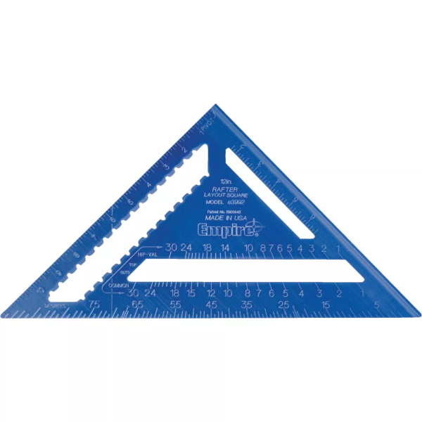 12" Empire True Blue Hi-Vis Rafter Square E3992