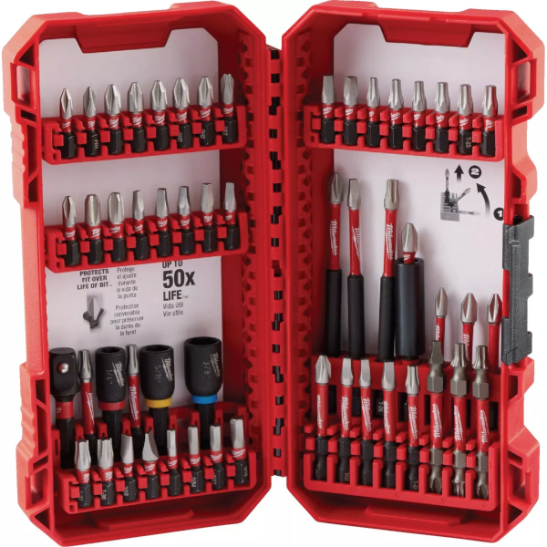 54 Piece Milwaukee SHOCKWAVE Impact Duty Driver Bit Set 48-32-4010
