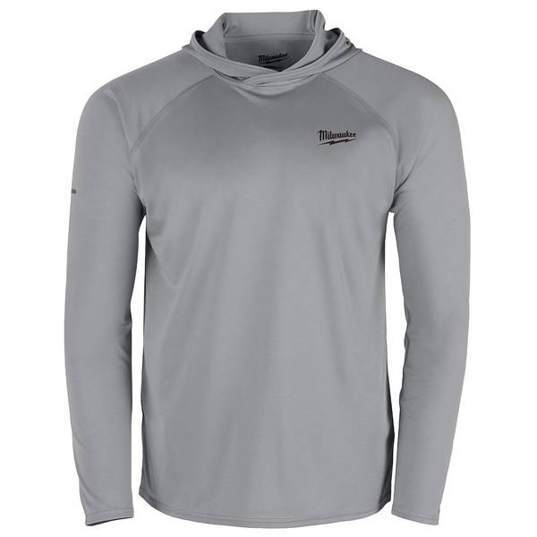 Milwaukee WORKSKIN Hooded Sun Shirt Gray X-Large M550G-XL