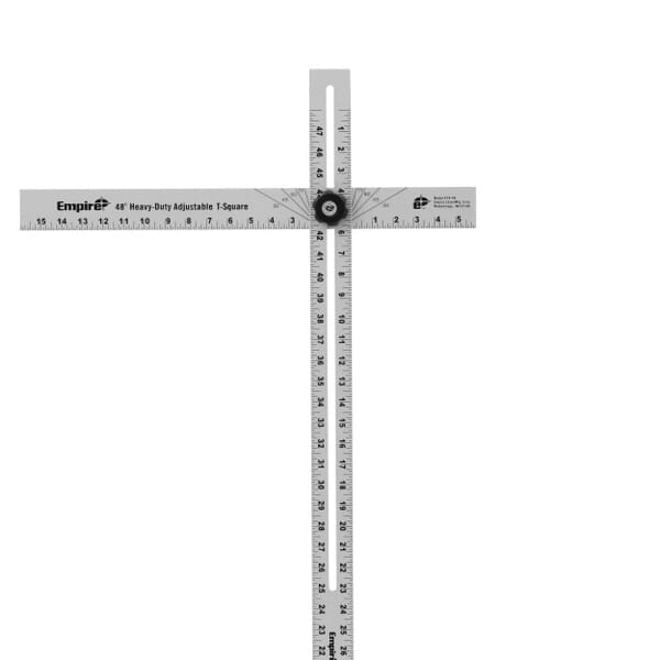 48" Empire Aluminum English Heavy-Duty Adjustable Drywall Square 419-48