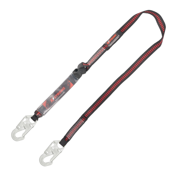 KStrong 6' Internal Design Shock Absorbing Lanyard Snap Hooks UFL204101
